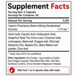 Candida Cleanse Supplement Facts Box (1200 x 1200 px)