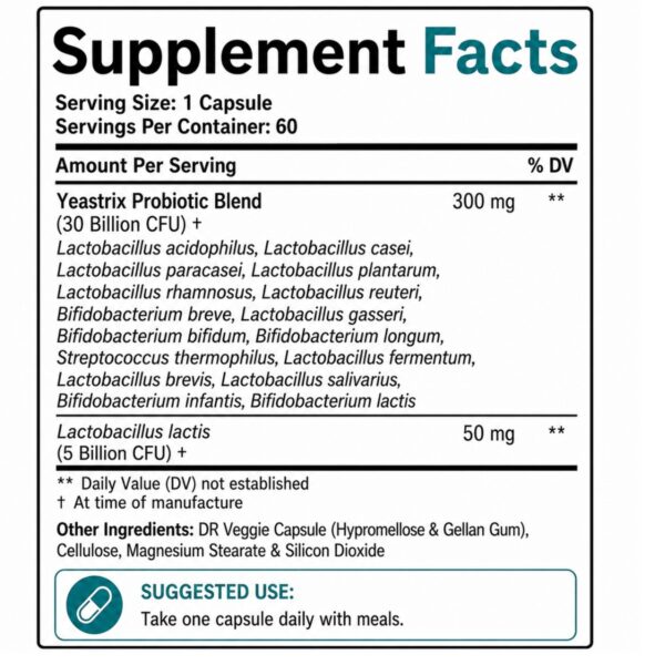 Daily Probiotic Supplement Facts Box (1200 x 1200 px) Daily Probiotic Supplement Facts Box (1200 x 1200 px)