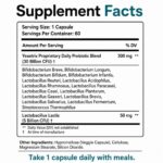 Daily Probiotic Supplement Facts Box (1200 x 1200 px)
