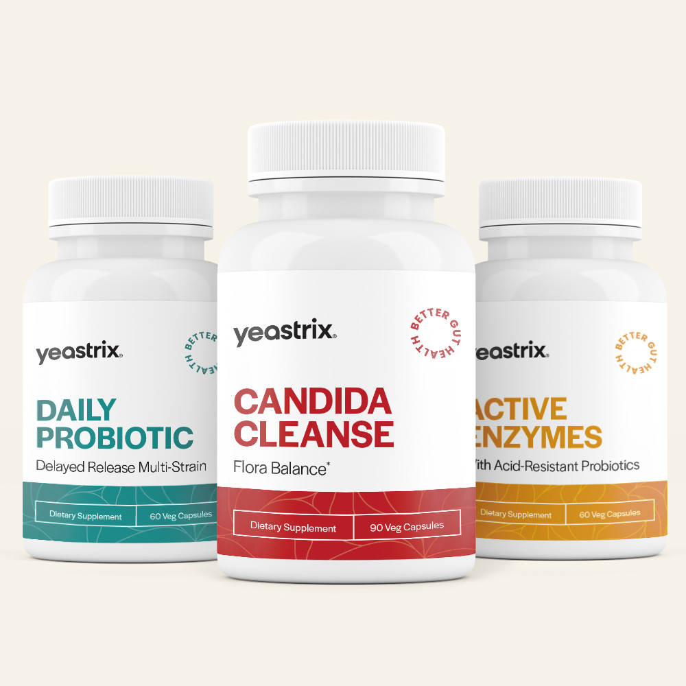 Yeastrix Gut Restore Kit developed by leading candida expert Eric Bakker Naturopath.