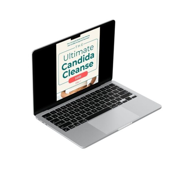 Ultimate Candida Cleanse Guide on laptop Ultimate Candida Cleanse Guide on laptop